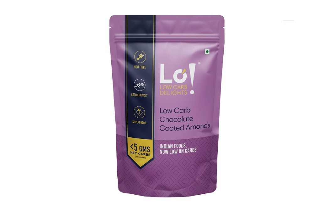 Lo! Low Carb Delights Chocolate Coated Amonds    Pack  35 grams